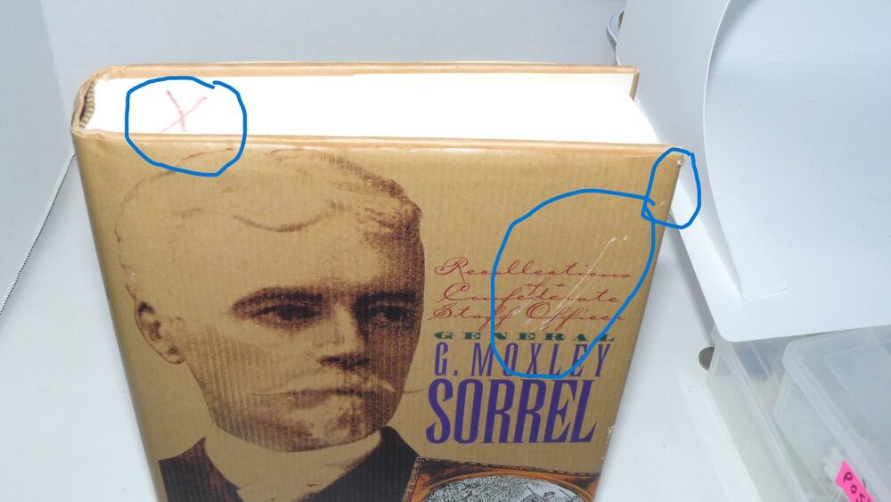 General G. Moxley Sorrel Historical Memoir Vintage Book 1994 Smithmark